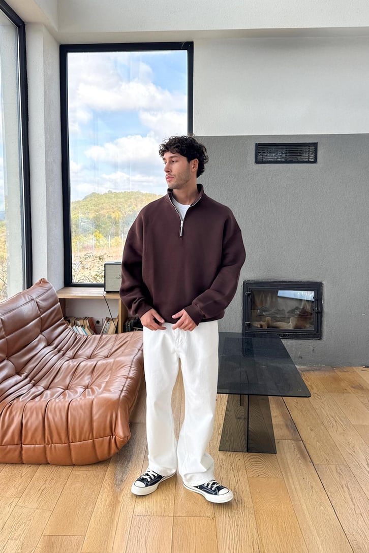 Half Zip Sweatshirt