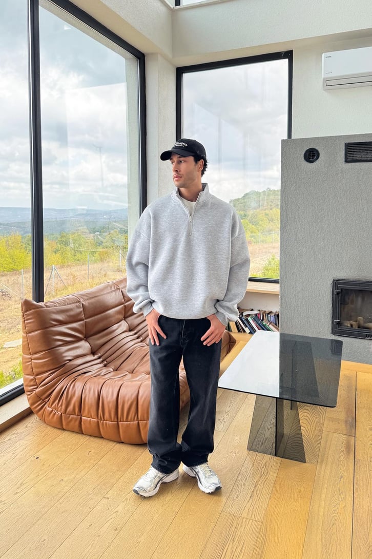 Half Zip Sweatshirt