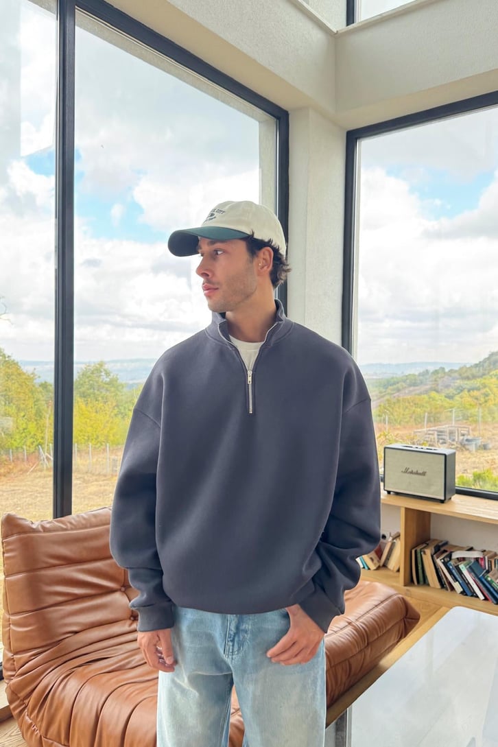 Half Zip Sweatshirt