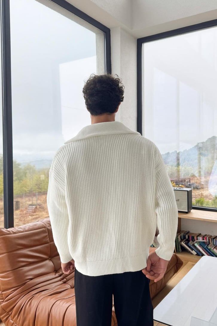Half Zip Triko Kazak