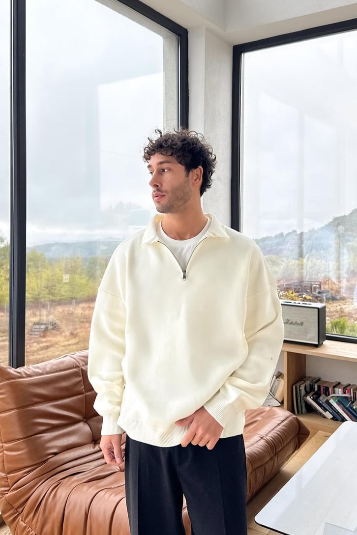 Half Zip Triko Kazak