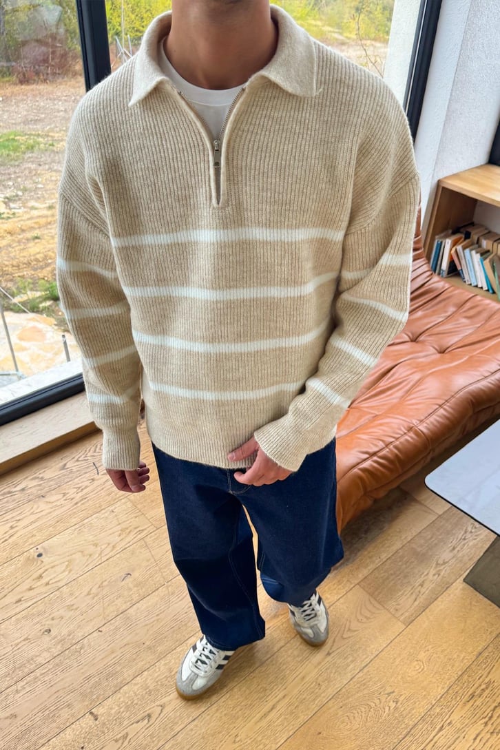 Half Zip Triko Kazak