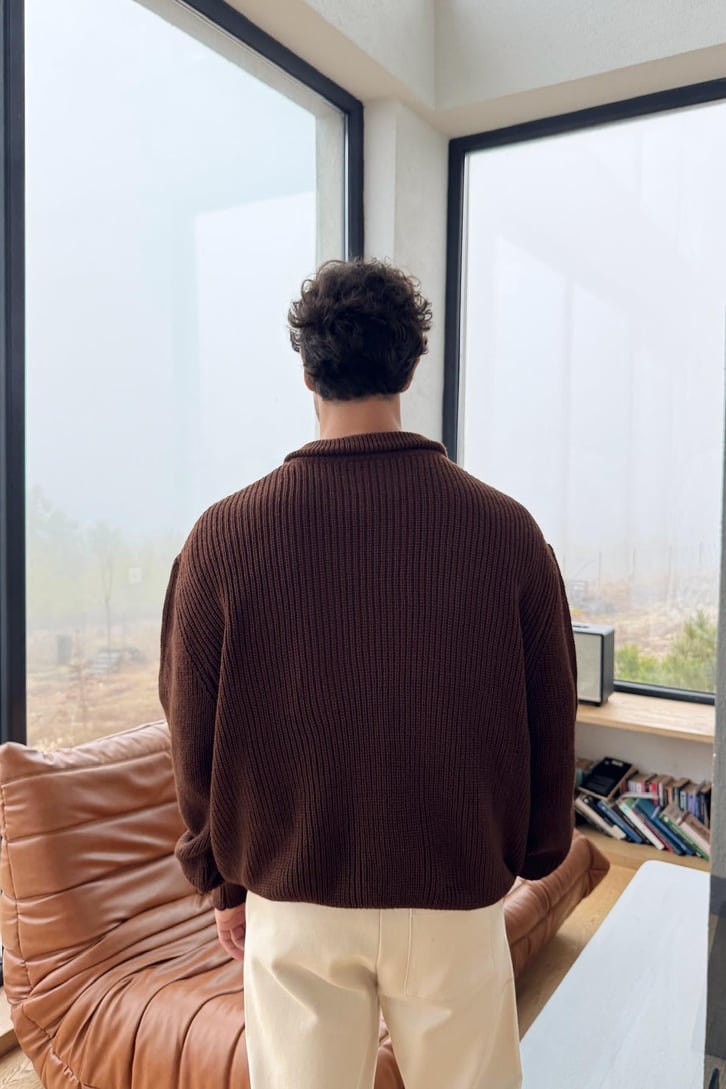 Half Zip Triko Kazak