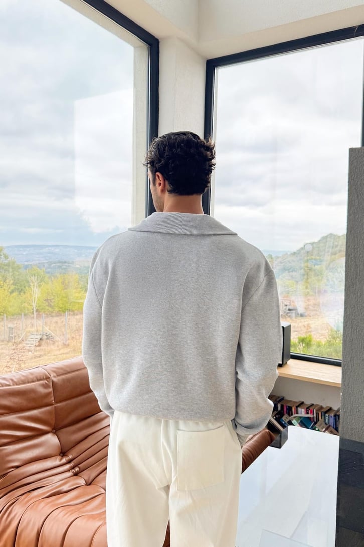 Half Zip Triko Kazak