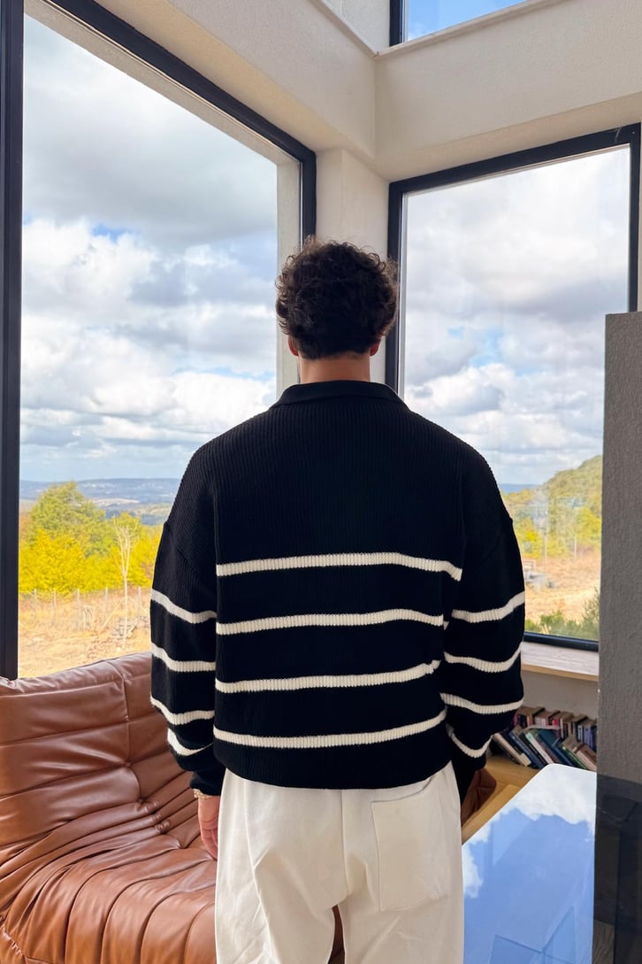 Half Zip Triko Kazak