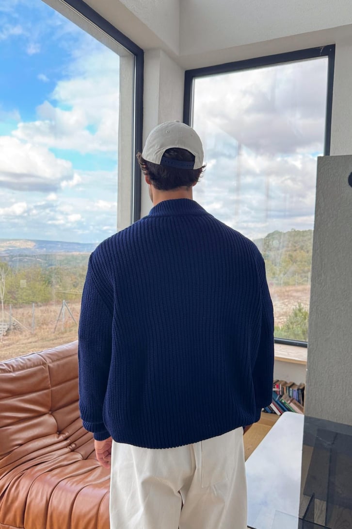 Half Zip Triko Kazak