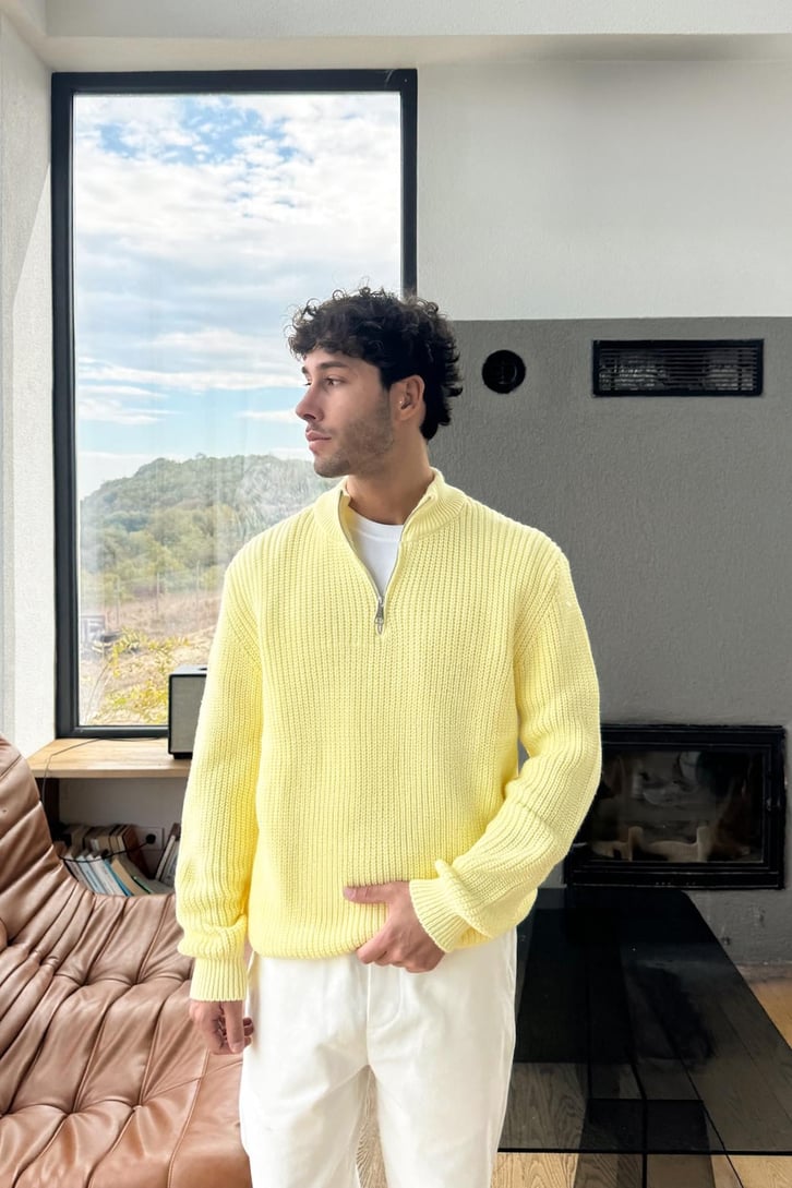 Half Zip Triko Kazak