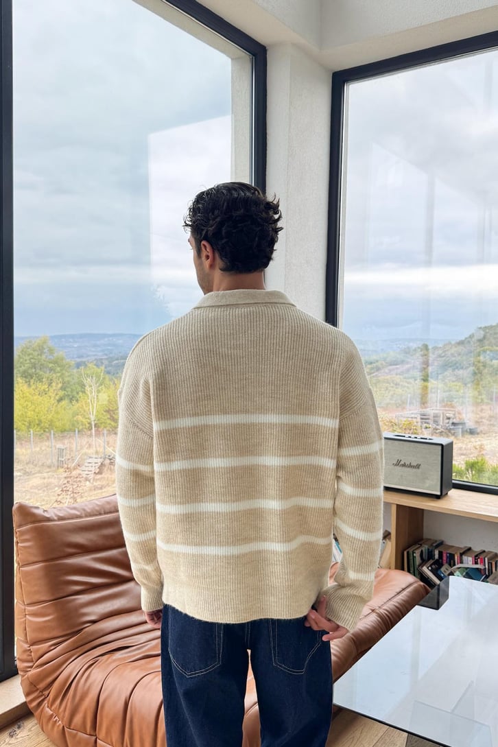 Half Zip Triko Kazak
