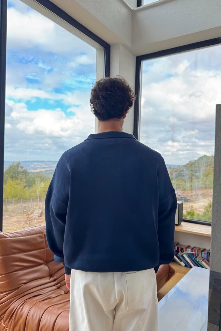 Half Zip Triko Kazak