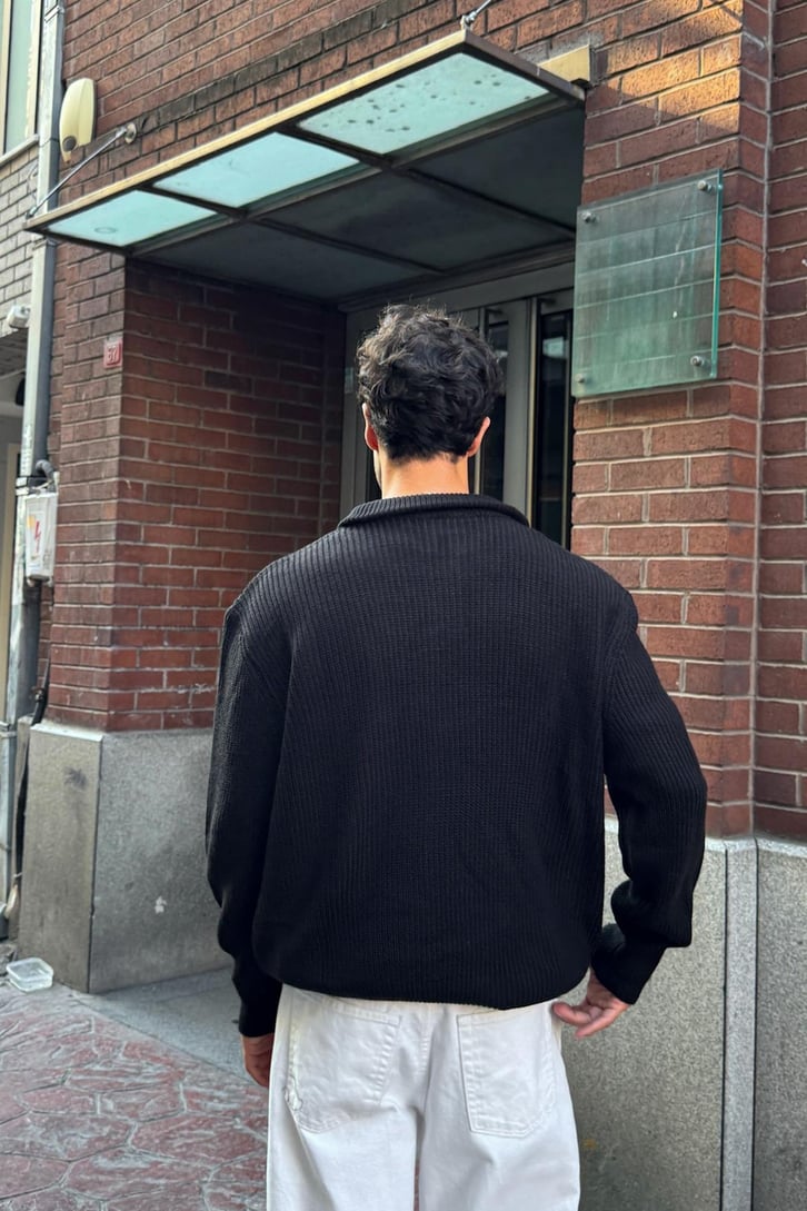 Half Zip Triko Kazak