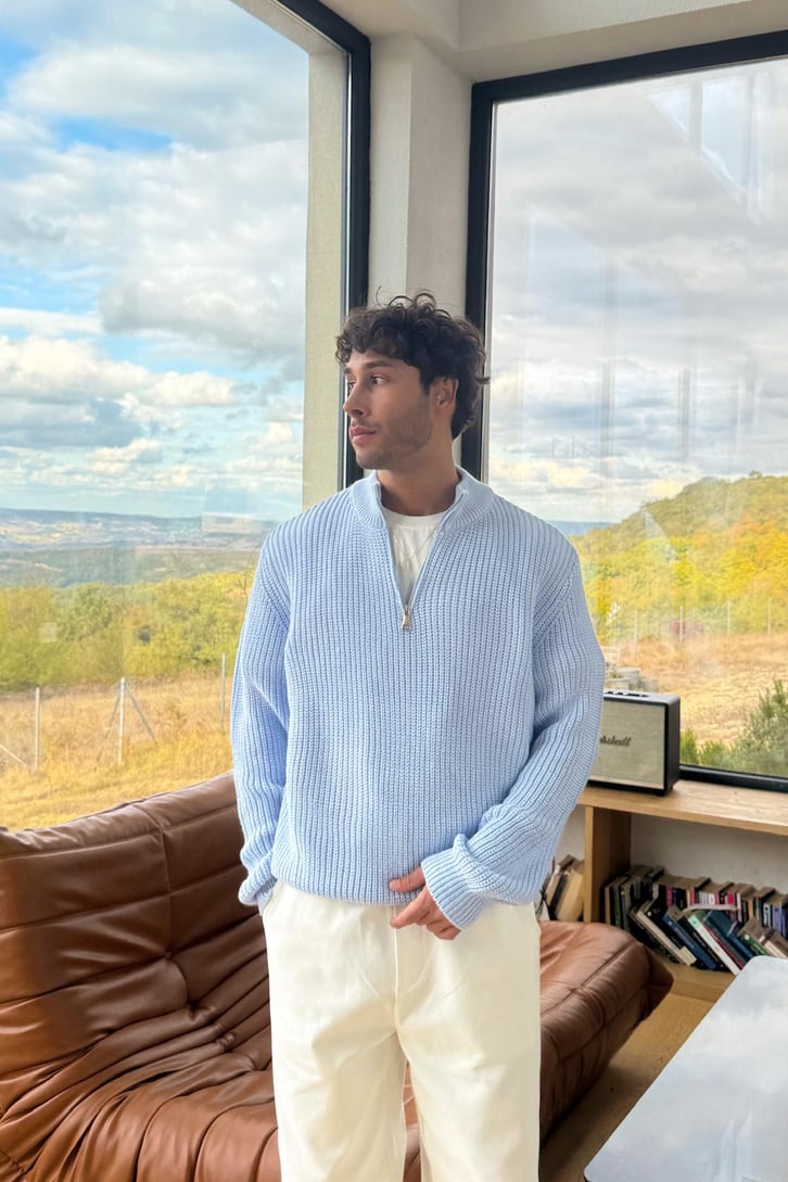 Half Zip Triko Kazak