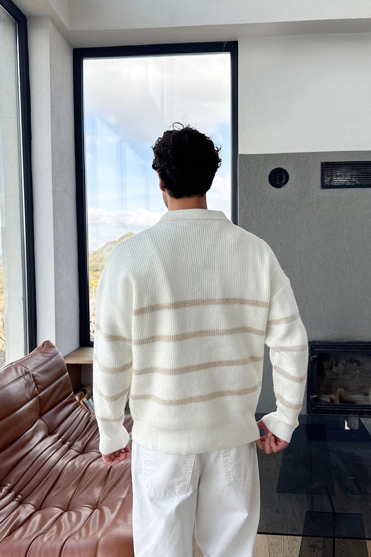 Half Zip Triko Kazak