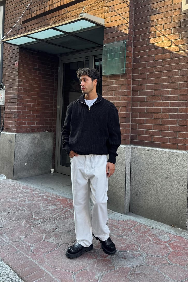 Half Zip Triko Kazak