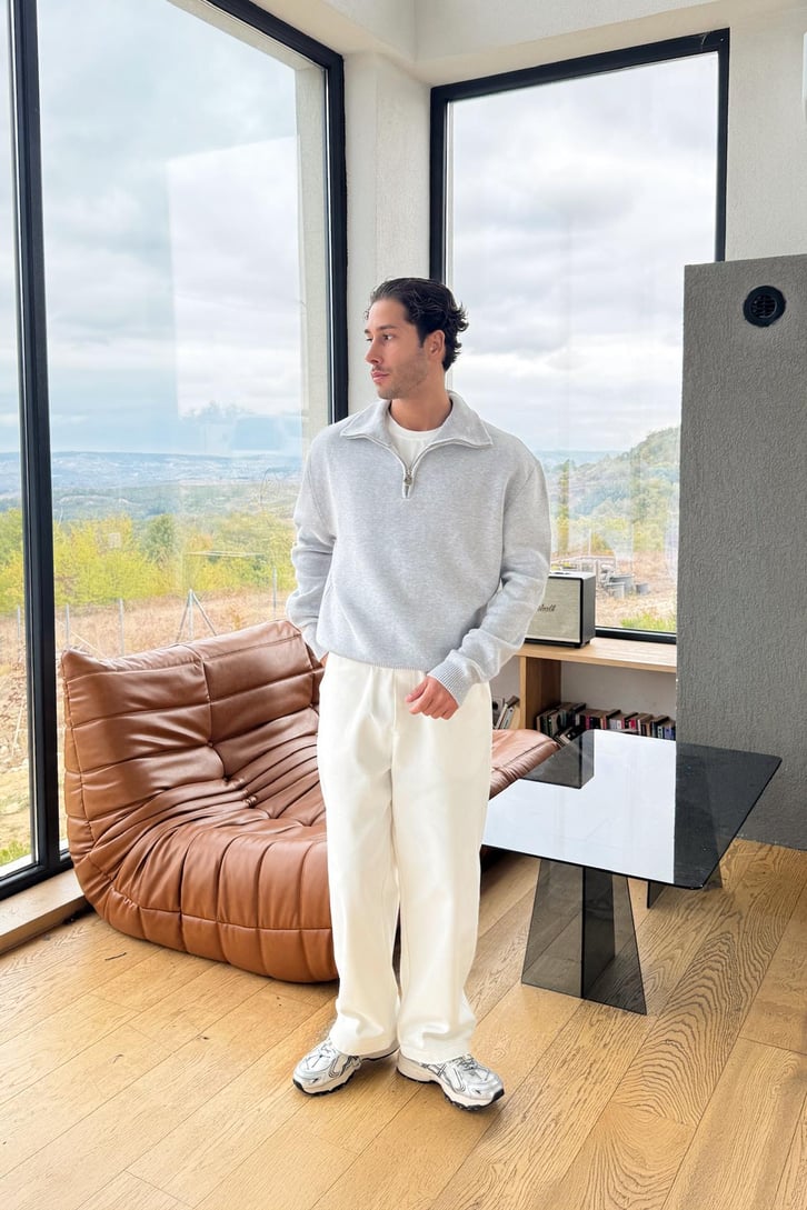 Half Zip Triko Kazak