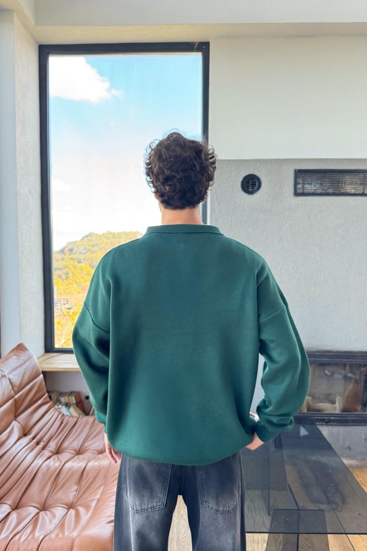 Half Zip Triko Kazak