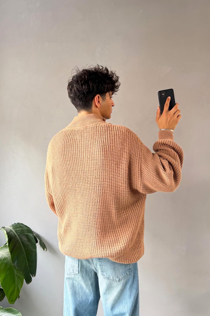 Half Zip Yarım Balıkçı Triko Kazak