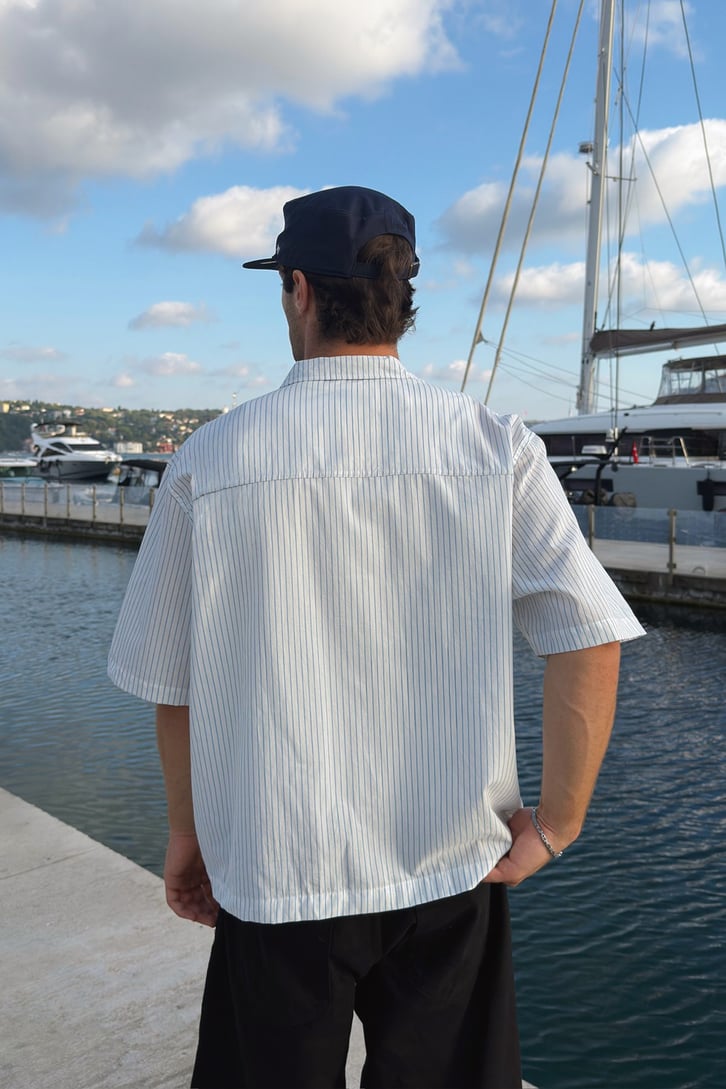 Harbor Oversized Striped Shirt