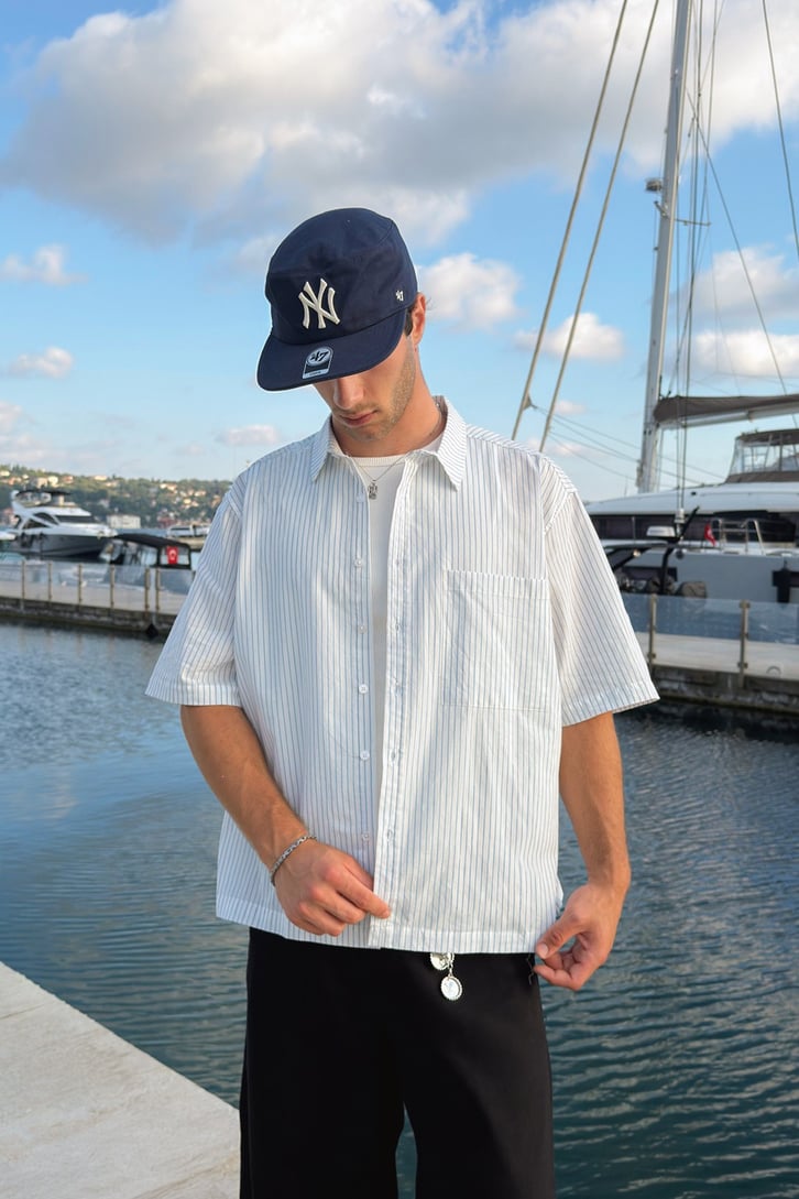 Harbor Oversized Striped Shirt