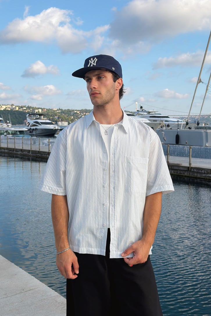 Harbor Oversized Striped Shirt