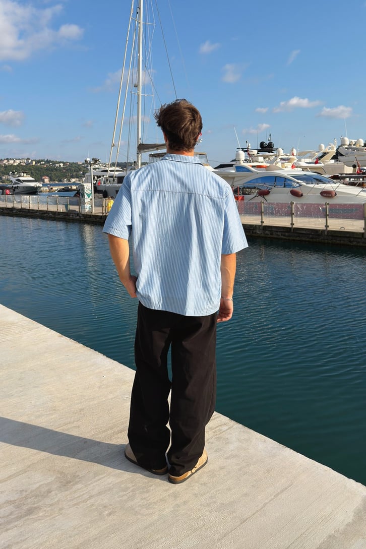Harbor Oversized Striped Shirt