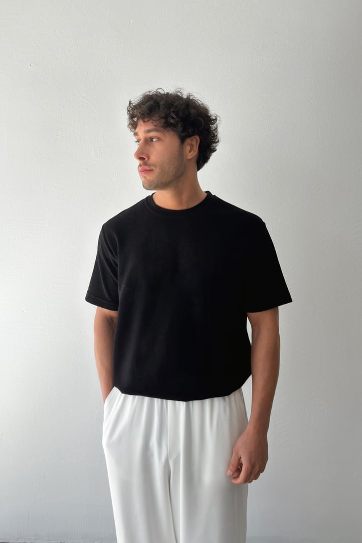 Havlu Kumaş Basic Tişört