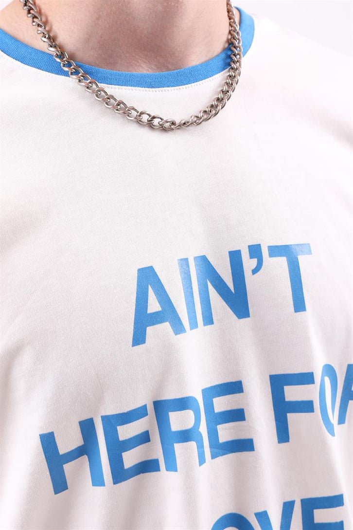 Here For Love Baskılı Oversize Tshirt
