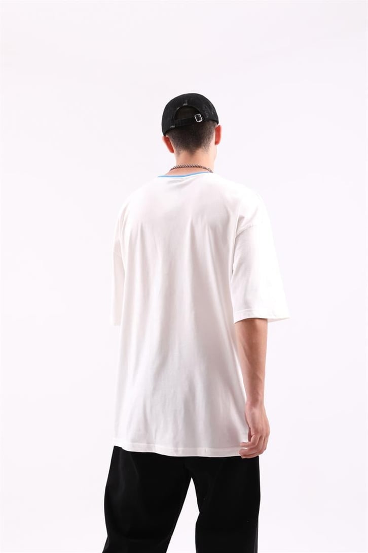 Here For Love Baskılı Oversize Tshirt