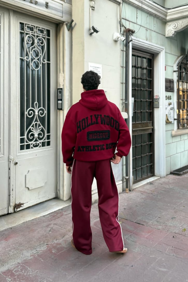 Hollywood Nakışlı Hoodie