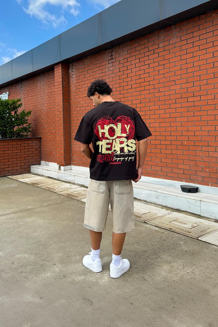 Holy Tears Baskılı Tişört