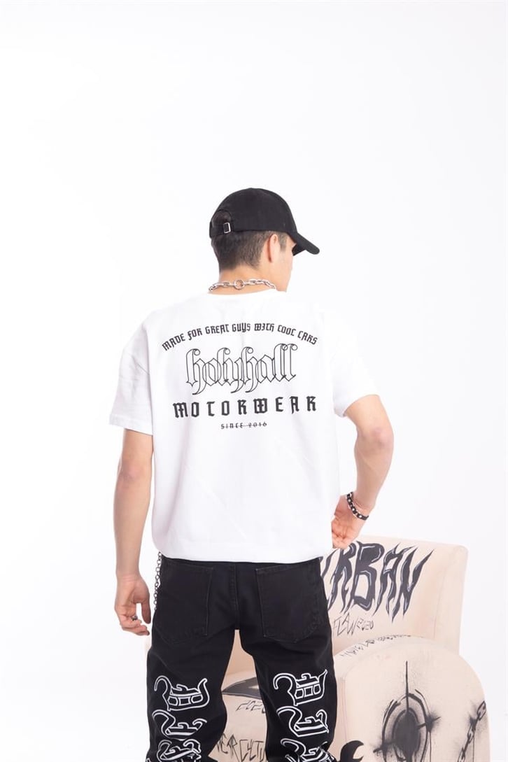 Holyhall Sırt Baskılı Oversize Tişört