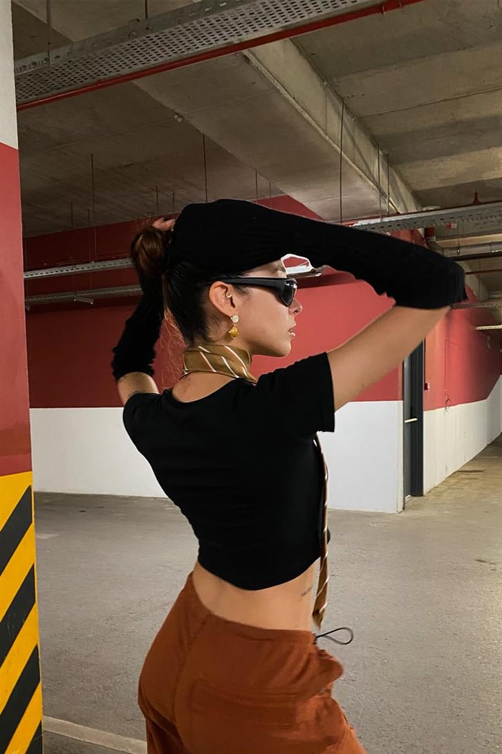 HyperWiew Baskılı Crop