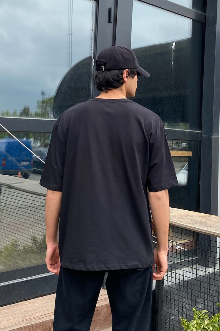 I Don't Sleep Baskılı Oversize Tshirt