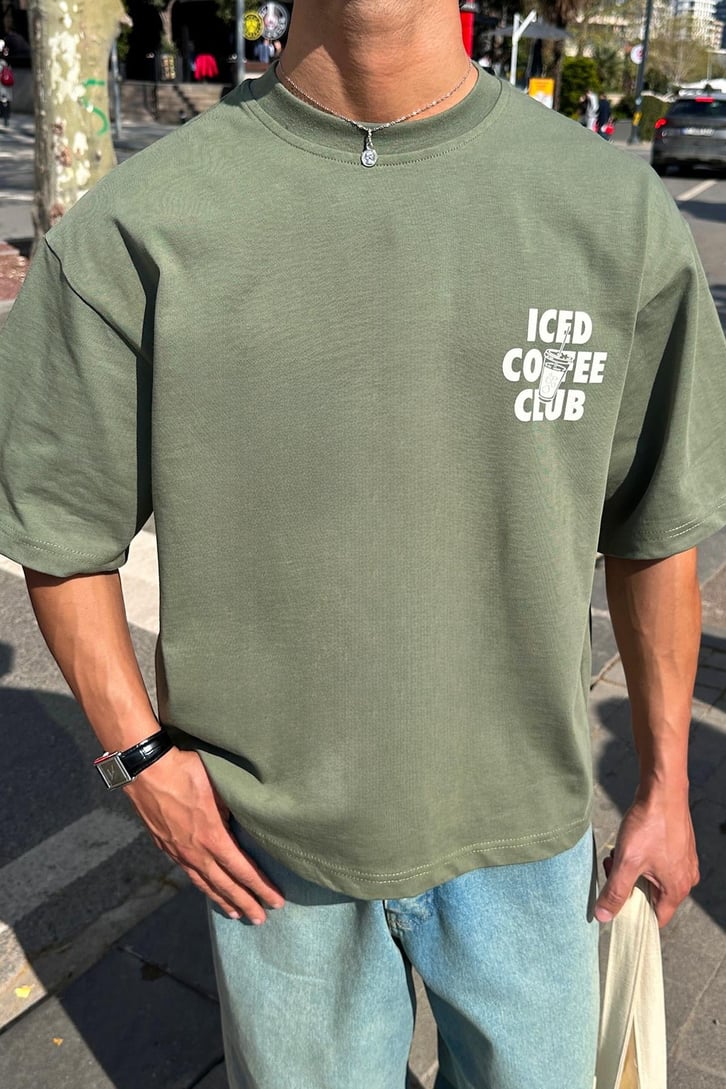 Iced Coffe Club Baskılı Tişört