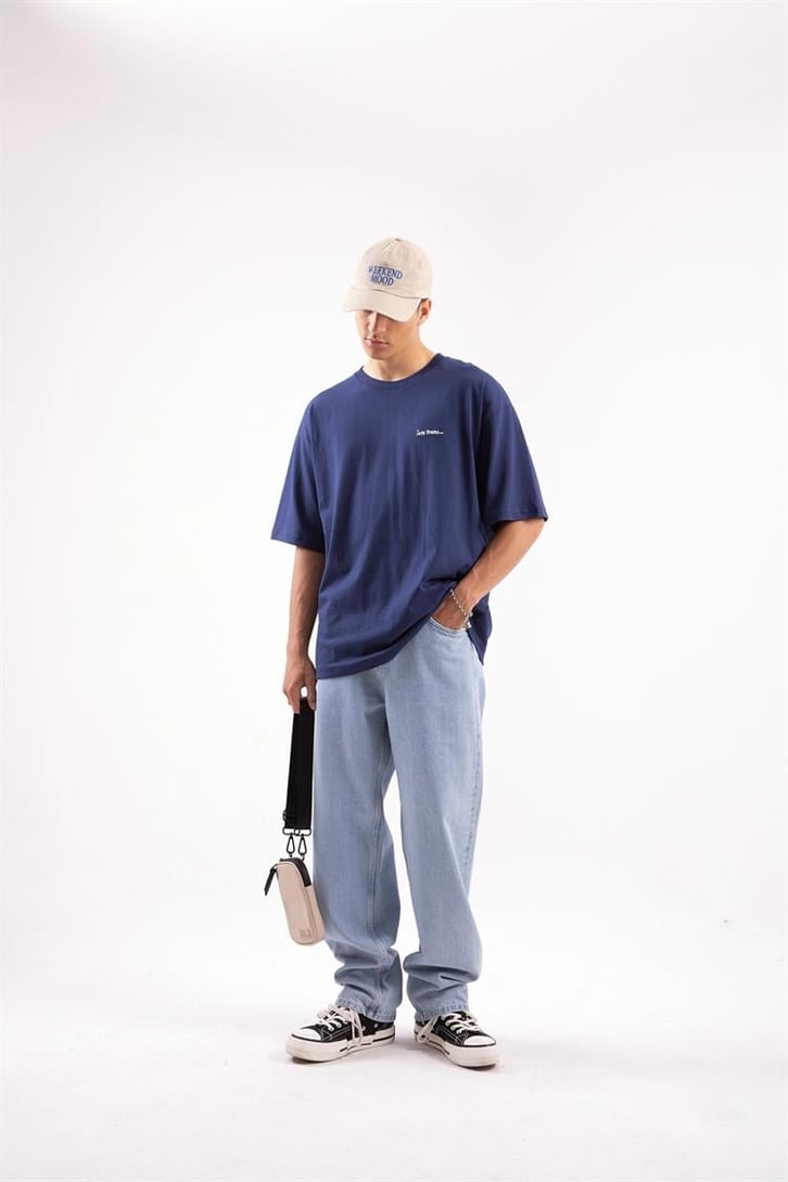 Iets Frans Nakışlı  Oversize Tshirt