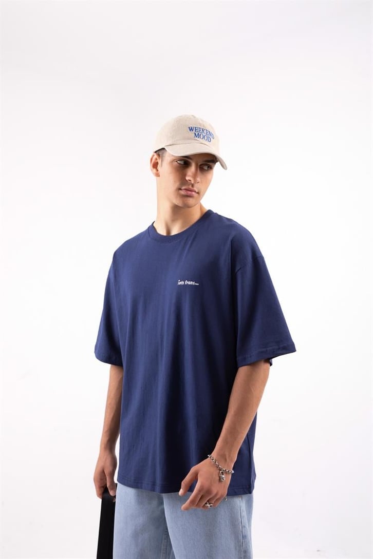 Iets Frans Nakışlı  Oversize Tshirt