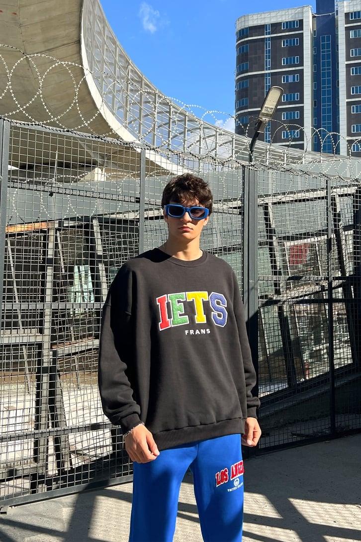 IETS Nakışlı Oversize Sweatshirt