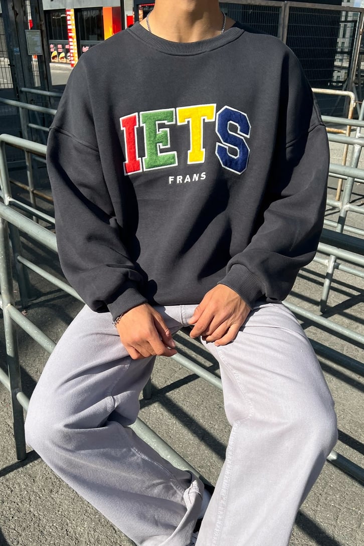 IETS Nakışlı Oversize Sweatshirt