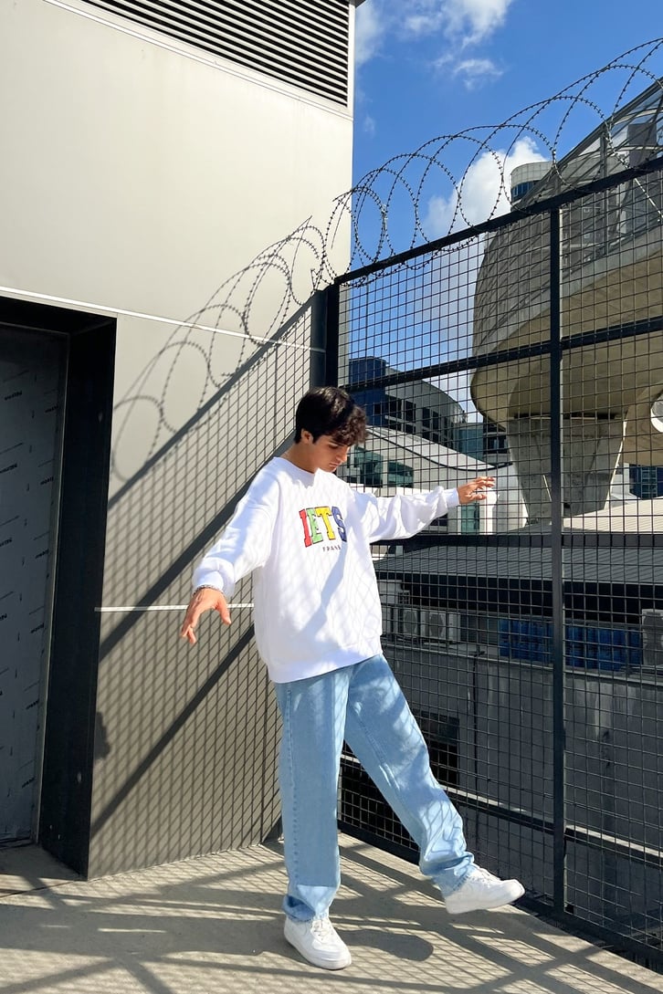 IETS Nakışlı Oversize Sweatshirt