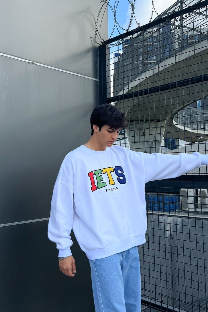 IETS Nakışlı Oversize Sweatshirt