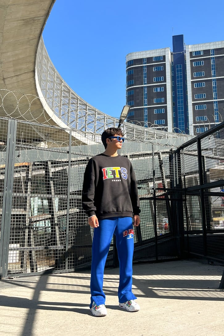 IETS Nakışlı Oversize Sweatshirt