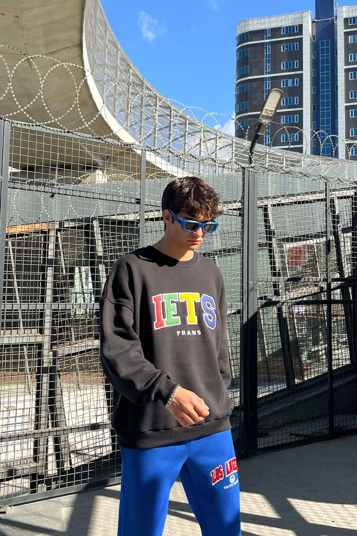 IETS Nakışlı Oversize Sweatshirt