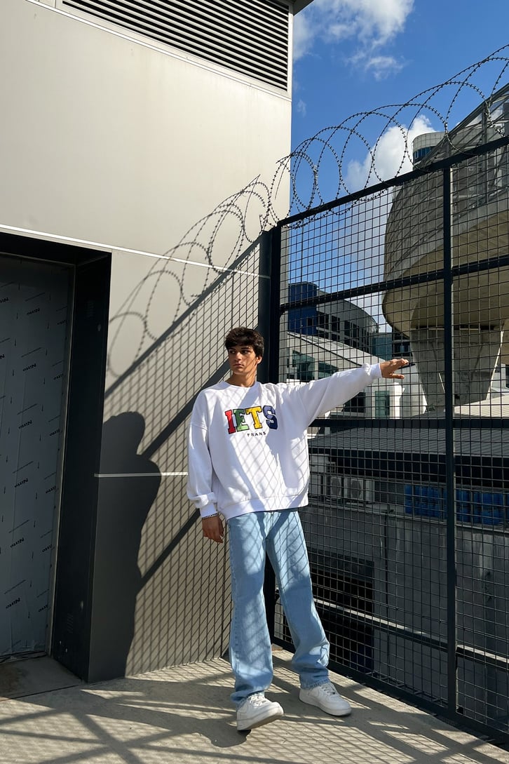 IETS Nakışlı Oversize Sweatshirt