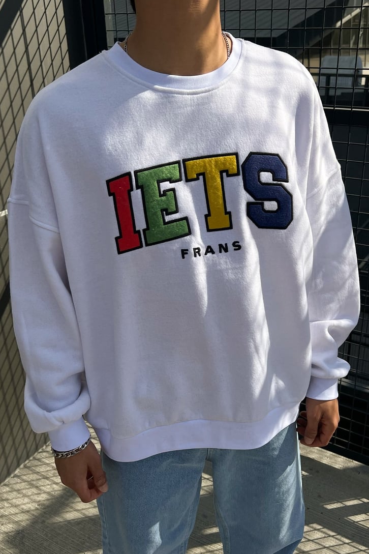IETS Nakışlı Oversize Sweatshirt