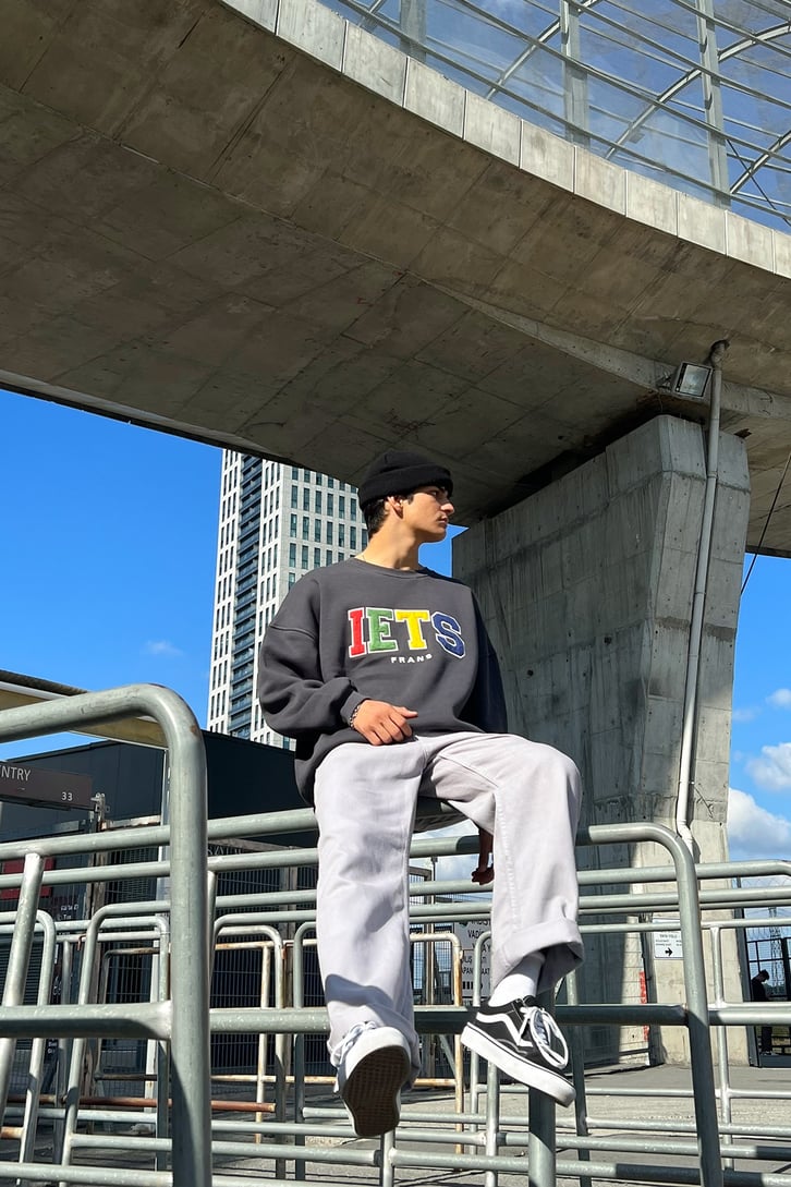 IETS Nakışlı Oversize Sweatshirt