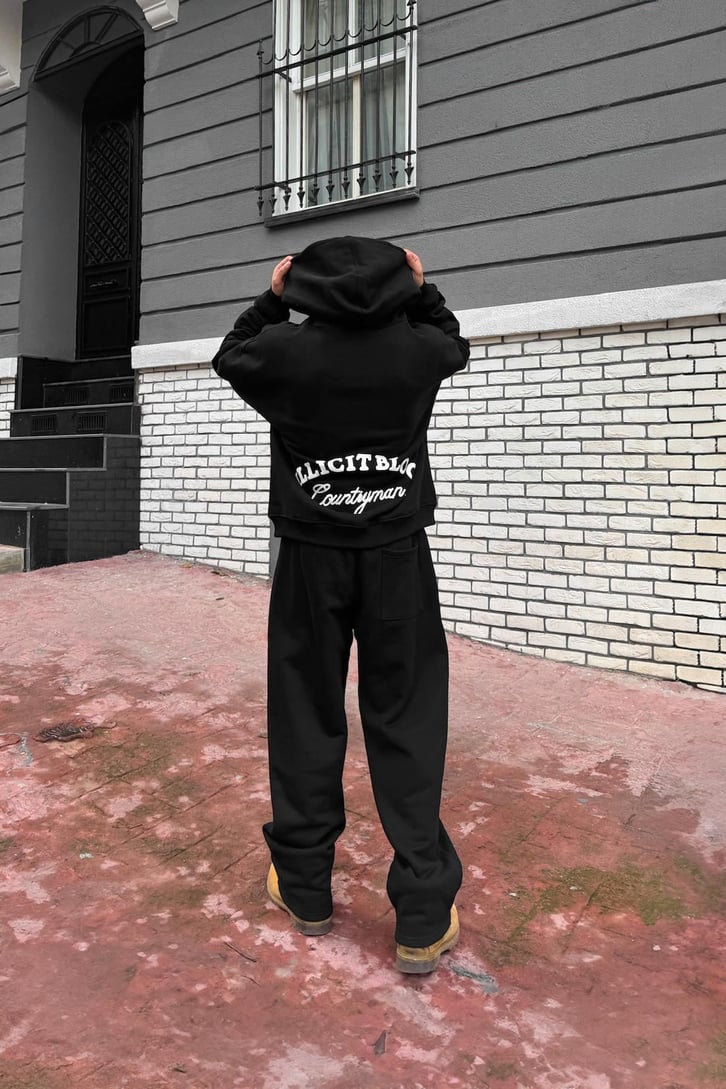 Illıcıt Bloc Countiyman Nakışlı Fermuarlı Hoodie