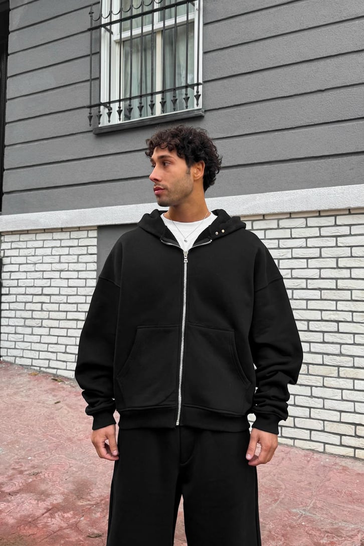 Illıcıt Bloc Countiyman Nakışlı Fermuarlı Hoodie