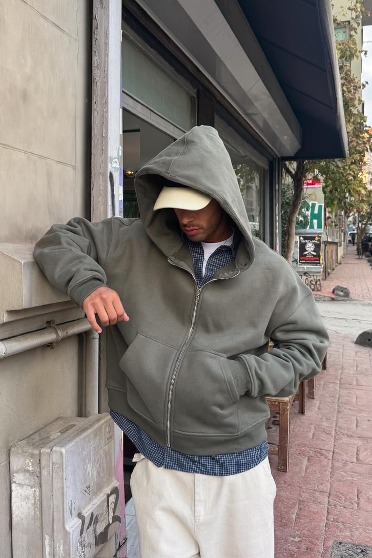 Illıcıt Bloc Countiyman Nakışlı Fermuarlı Hoodie