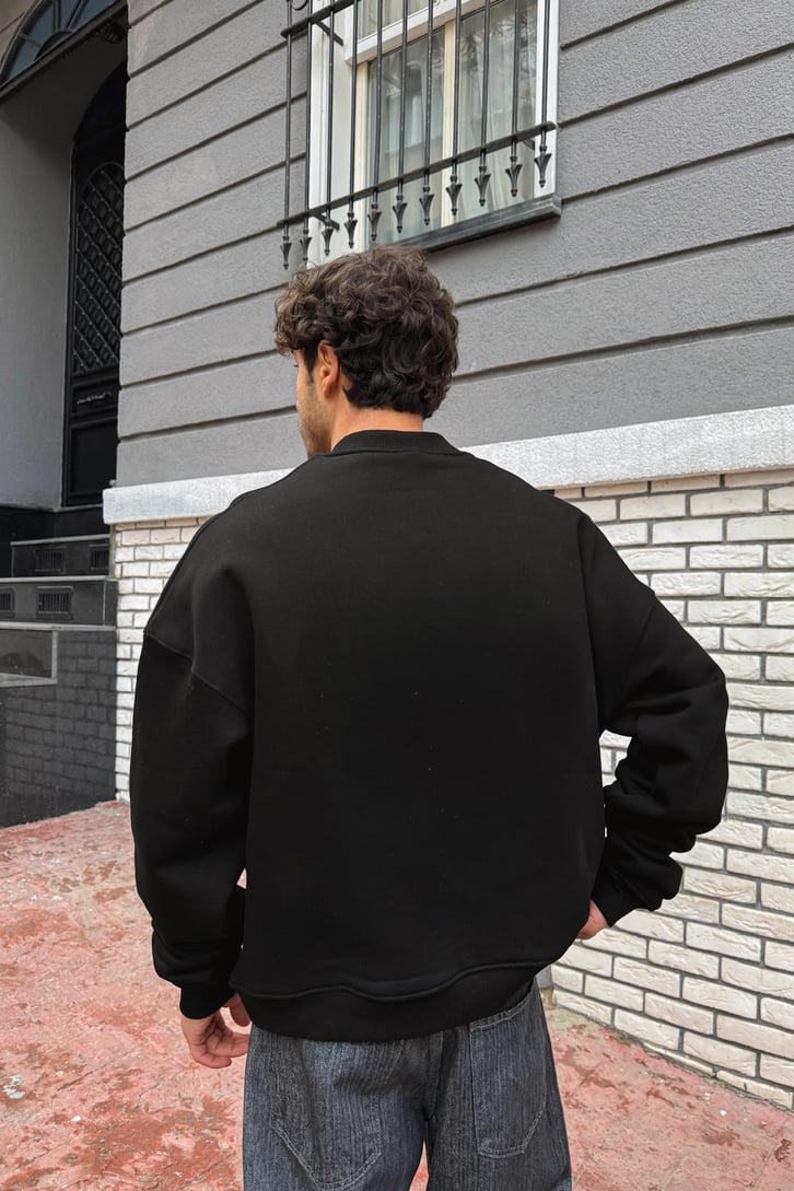 Illıcıtbloc Nakışlı Half Zip Sweatshirt