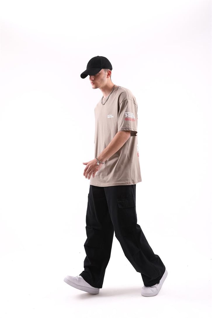 In The Morning Baskılı Oversize Tshirt