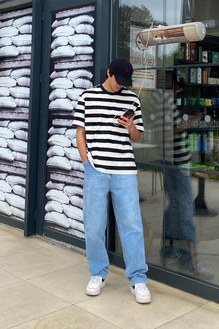 Insight Çizgili Oversize Tshirt